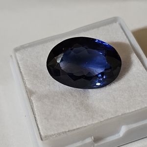 Dark Blue Certified Sapphire 💙 12.60 Carats!